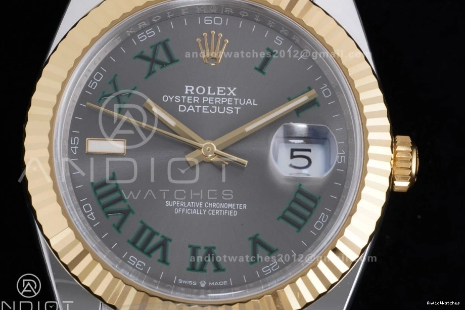 on Unique Clean 1:1 DateJust Jubilee Green Edition Gray Reserve) YG 126333 SH3235 SS 603 (72 41 Bracelet Best Roman Steel Dial 904L Hours Power Marker 0909